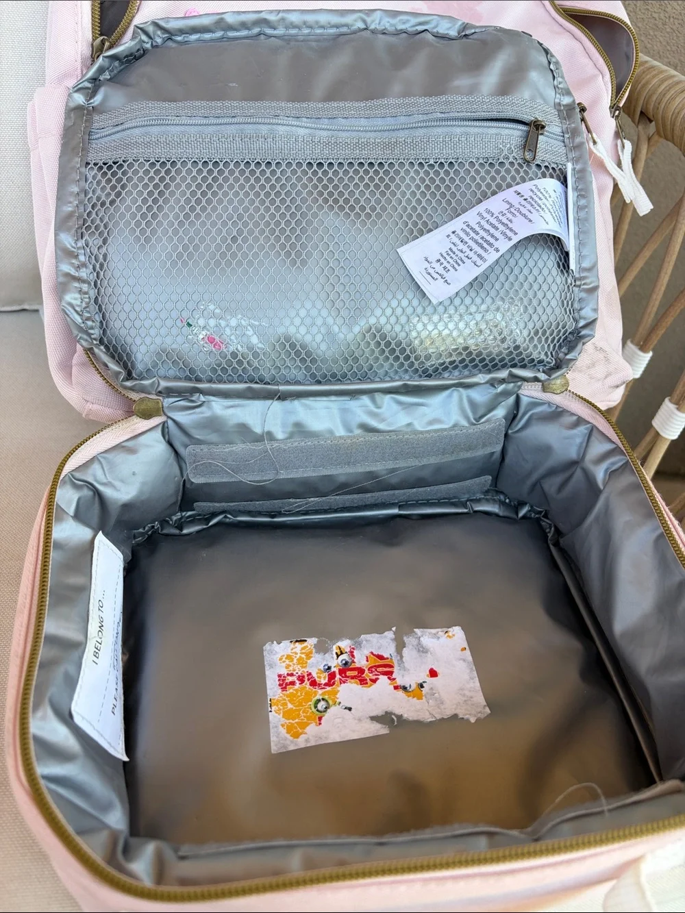 Pottery Barn Pink Kids Backpack and Lunch Bag Set -